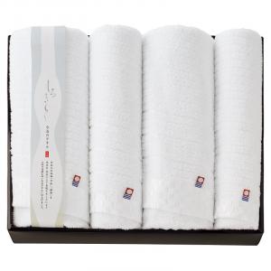 今治 しろきらり バスタオル2P&フェイスタオル2P S-51800