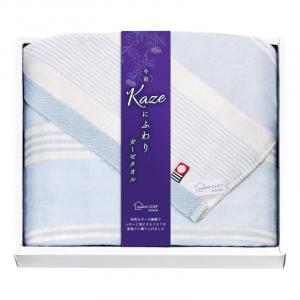今治 Kaze にふわり バスタオル ブルー KCN20300-GY/BL