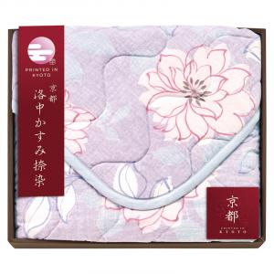 京都 洛中かすみ捺染 敷パッド パープル KSG13100-PU/BE