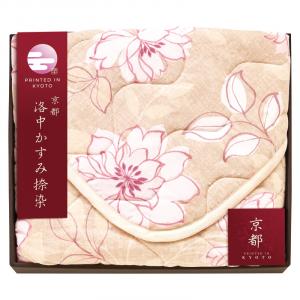 京都 洛中かすみ捺染 敷パッド ベージュ KSG13100-PU/BE