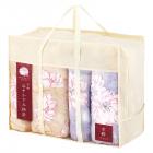 京都 洛中かすみ捺染 肌布団2P&敷パッド2P KSG13500