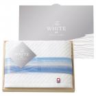 今治 ザ ホワイト 日本製 スリムバスタオル(木箱入) 65515