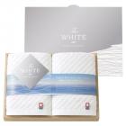今治 ザ ホワイト 日本製 フェイスタオル2P(木箱入) 65520