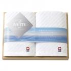 今治 ザ ホワイト 日本製 スリムバスタオル2P(木箱入) 65530