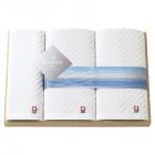 今治 ザ ホワイト 日本製 スリムバスタオル2P&フェイスタオル(木箱入) 65540