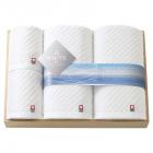 今治 ザ ホワイト 日本製 バスタオル2P&フェイスタオル2P(木箱入) 65580