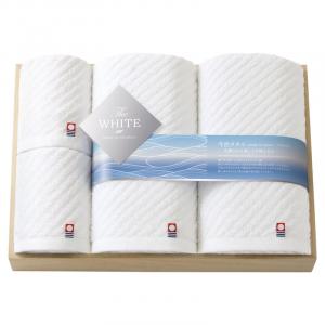 今治 ザ ホワイト 日本製 バスタオル2P&フェイスタオル2P(木箱入) 65580