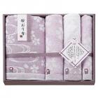 今治製タオル 桜おり布 タオルセット パープル IS9650 PI/PU