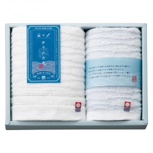 伊予の白波 フェイスタオル&ウォッシュタオル IY2015