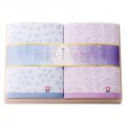 今治 藤すみれ 日本製 愛媛今治 バスタオル2P(木箱入) 66680