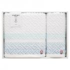 今治タオル スピニングモード 紋ジャガードコンパクトバスタオル&ウォッシュタオル SPT03249M