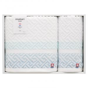 今治タオル スピニングモード 紋ジャガードコンパクトバスタオル&ウォッシュタオル SPT03249M