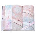 今治さくら織 バスタオル&フェイスタオル2P MS-501