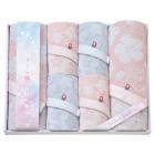 今治さくら織 バスタオル2P&フェイスタオル4P MS-1001