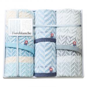 フォレブランシュ フェイスタオル2P&ウォッシュタオル2P HBM-4009