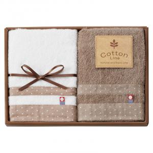 コットンライン 今治産フェイスタオル2P CT9025
