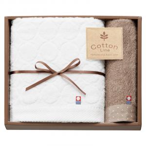 コットンライン 今治産コンパクトバスタオル&ハンドタオル CT9035