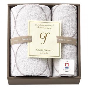 グランフランセヌーベル 今治タオル フェイスタオル&ハンドタオル ホワイト GFN10301W/GE