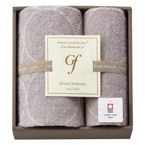 グランフランセヌーベル 今治タオル フェイスタオル&ハンドタオル グレージュ GFN10301W/GE