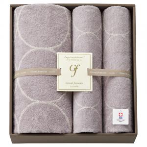 グランフランセヌーベル 今治タオル バスタオル&フェイスタオル2P グレージュ GFN10901W/GE