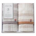 今治タオル Heart Note フェイスタオル2P HN-0026