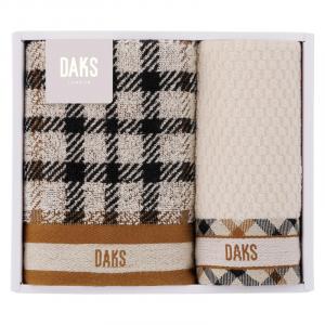 DAKS ダブルハウスチェック フェイスタオル&タオルハンカチ 55-3089200