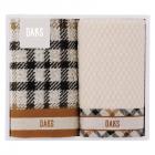 DAKS ダブルハウスチェック フェイスタオル2P 55-3089250