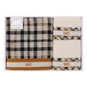 DAKS ダブルハウスチェック タオルセット 55-3089500