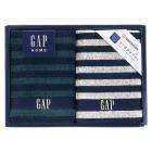GAP HOME NEW ボーダーギフト ウォッシュタオル2P 54-3049150