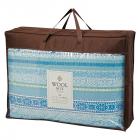 ウールミックス ウール混掛けふとん(羊毛50%) ブルー WLM52005B/RO