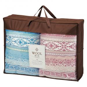 ウールミックス ウール混肌ふとん2P(羊毛50%) WLM53005