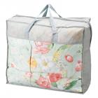 花浪漫 羽根ふとんバッグ入り(ダウン10%) グリーン HRU-515GR/PI