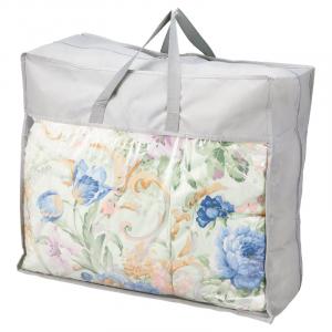 花浪漫 羽根ふとんバッグ入り(ダウン20%) ブルー HRU-520BL/PI