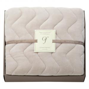 グランフランセヌーベル 吸湿発熱綿入りハイソフトタッチ敷パット ピーチグレー GFN8057VG/PR