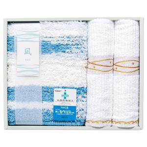 凪 バスマットS&フェイスタオル2P 095858