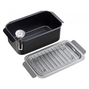 ポコフリット IH対応角型揚げ鍋(温度計・アミ付) RB-2701