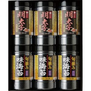 食卓のやまや 博多辛子明太子味海苔&旬摘み味海苔セット YMA-30